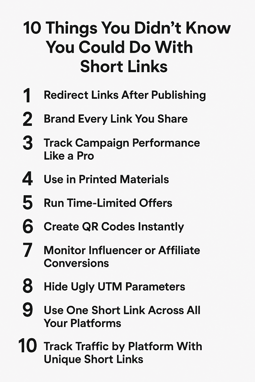 10 Things You Didn't Know You Could Do With Short Links