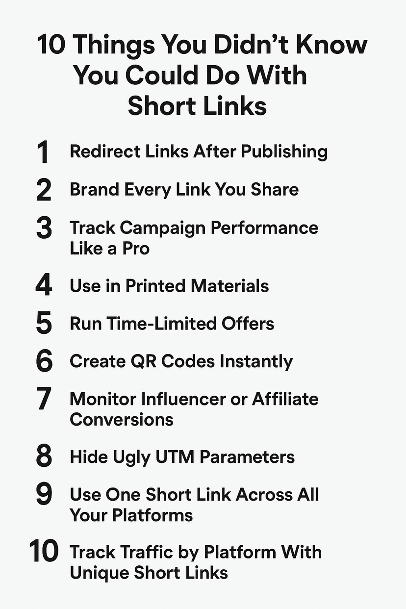 10 Things You Didn't Know You Could Do With Short Links